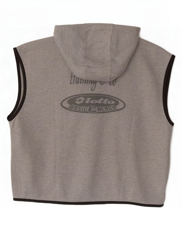 Lotto Herren-Trainingsanzug mit Kapuze, ärmellos, Jacke, UK 42/44, XL, Grau