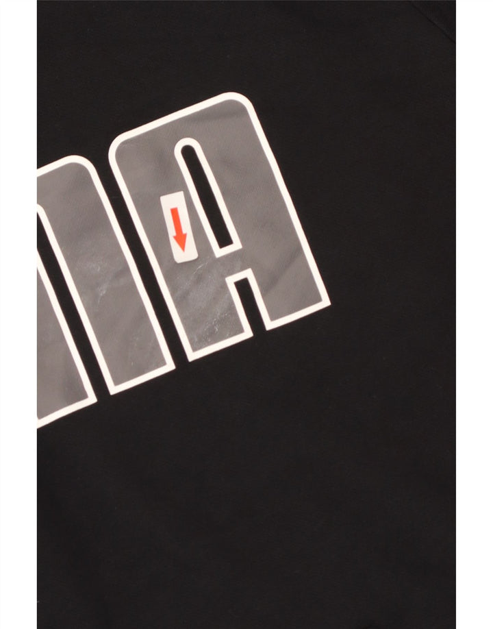 Puma Herren Graphic Hoodie Pullover 2XL Schwarz Baumwolle