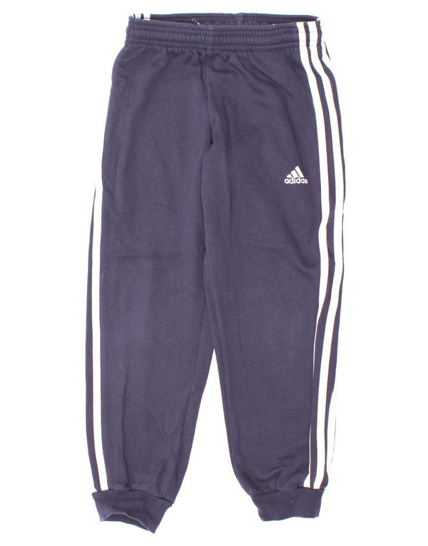 Adidas Jungen-Trainingshose, Jogginghose, 6–7 Jahre, marineblaue Baumwolle