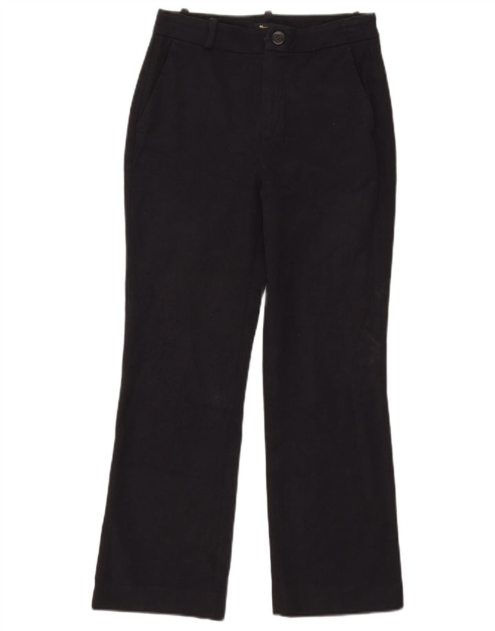 Massimo Dutti Damen Bootcut Chino Hose 2XS W24 L25 Schwarz