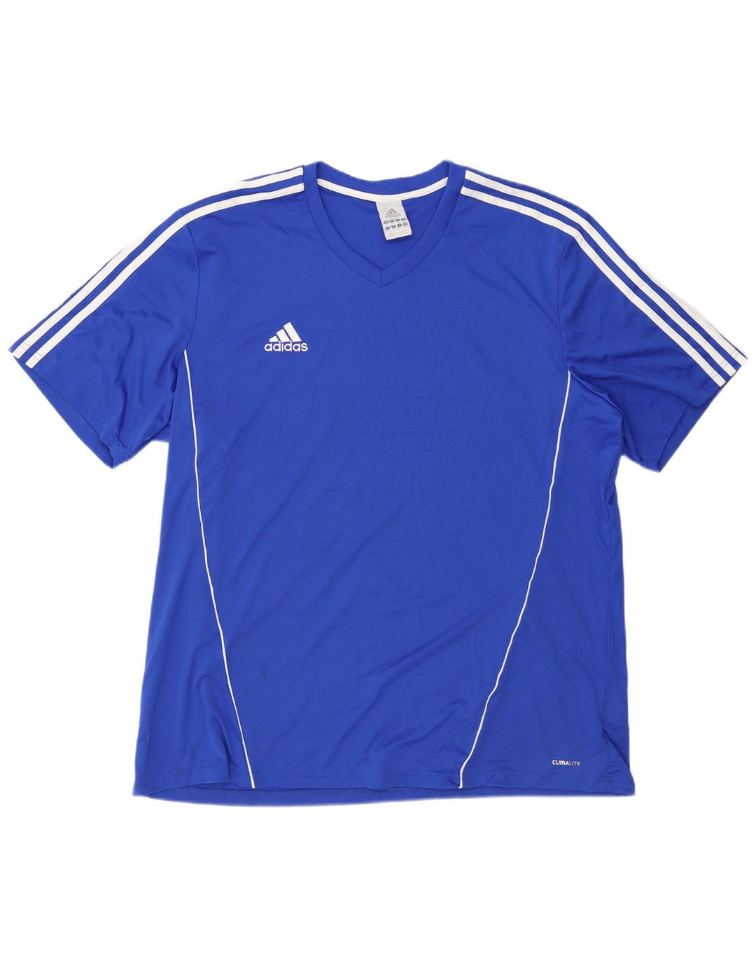 ADIDAS Herren Climalite T-Shirt Top 2XL Blau Polyester