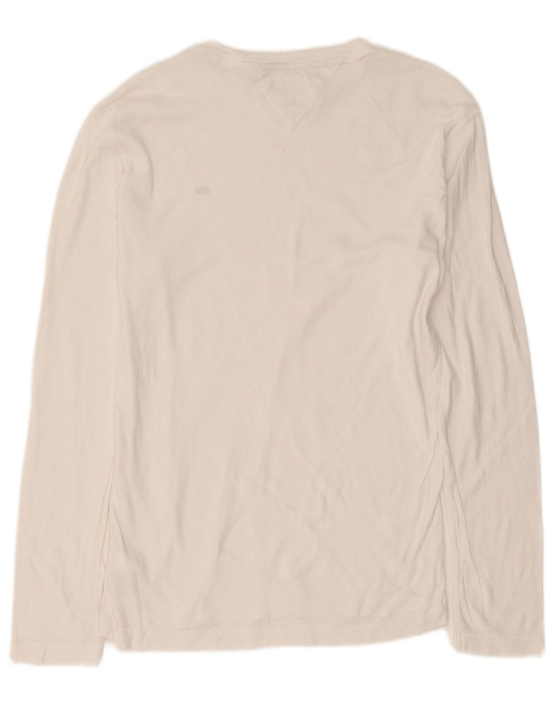 Tommy Hilfiger Herren-Top, langärmelig, groß, weiße Baumwolle