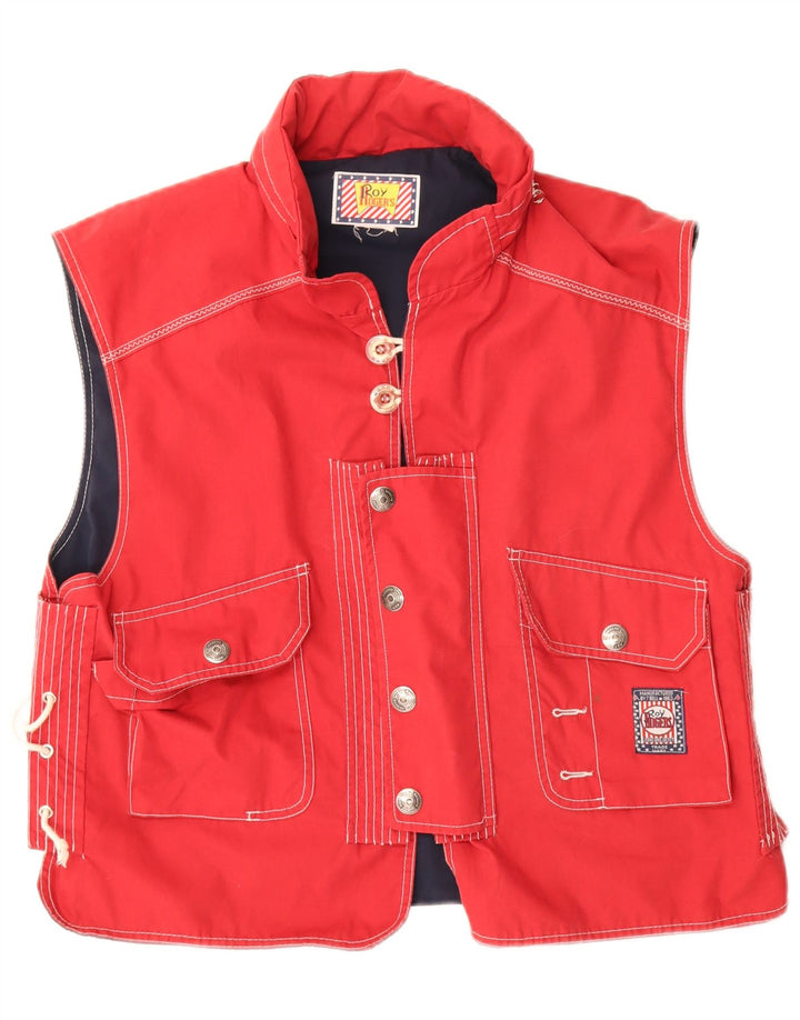 Roy Rogers Herren-Kapuzenweste, UK 38, mittelrot