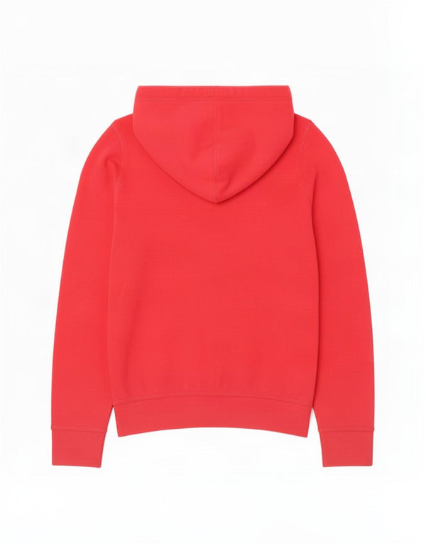 Hollister Womens Graphic Zip Hoodie Sweater UK 10 Small Rote Baumwolle