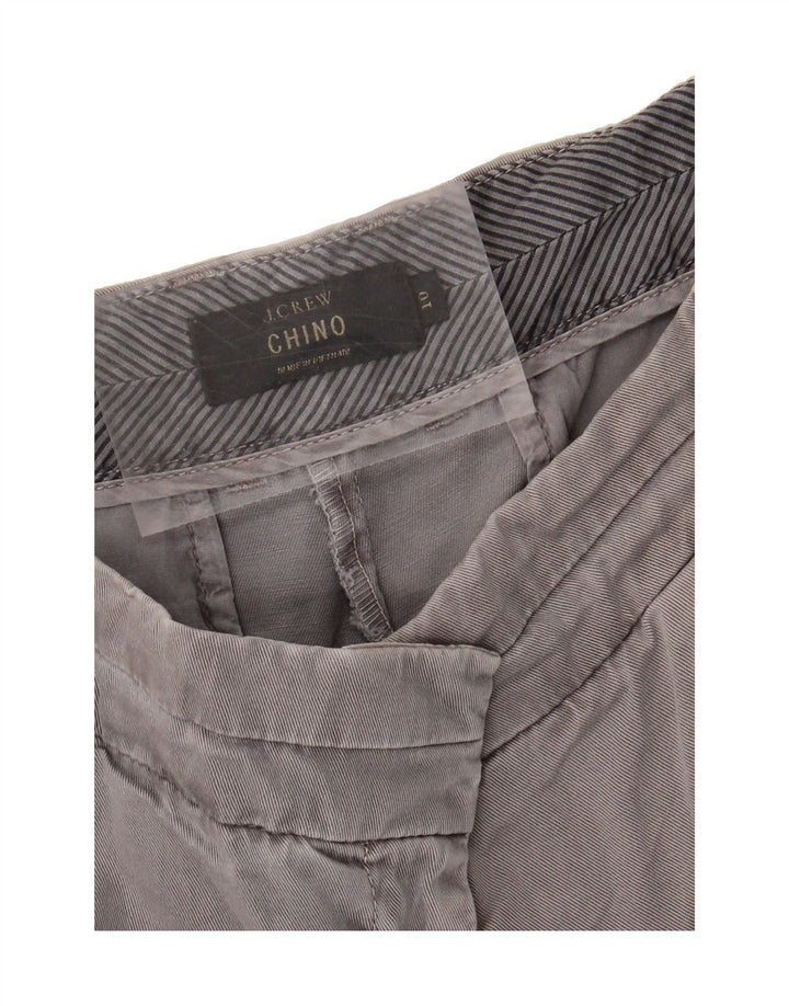 J. CREW Womens Chino Shorts US 10 Large W34 Grey Cotton Vintage J. Crew and Second-Hand J. Crew from Messina Hembry 