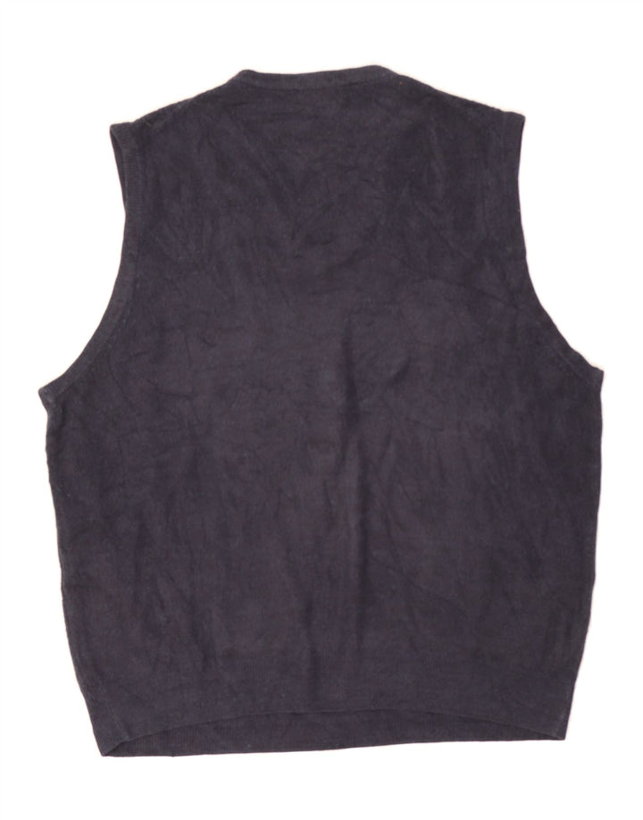 DOCKERS Mens Vest Tank Top XL Navy Blue Acrylic Vintage Dockers and Second-Hand Dockers from Messina Hembry 