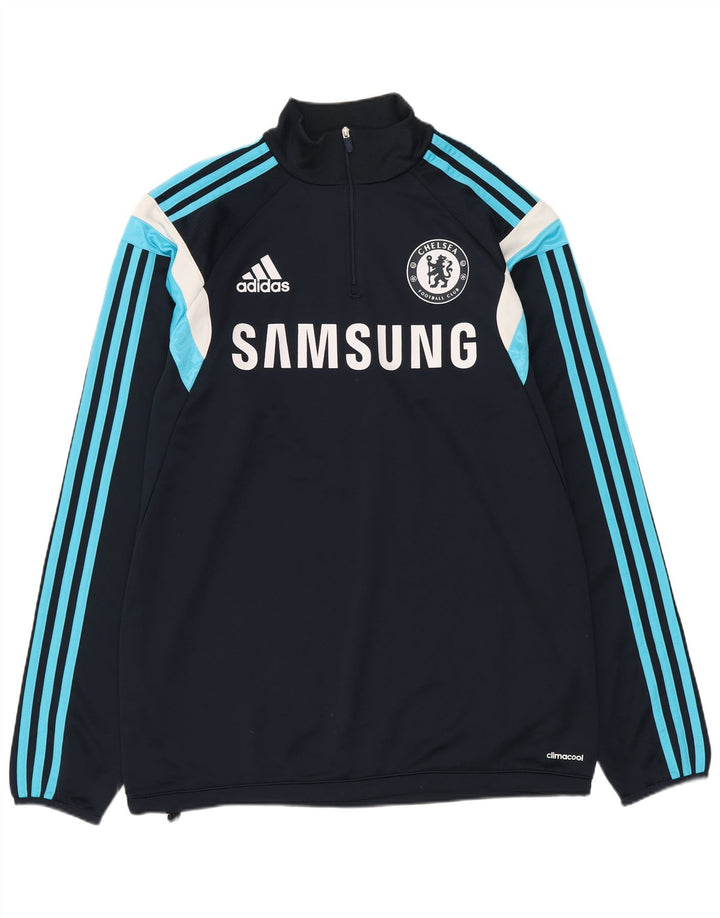 Adidas Herren Chelsea FC Graphic Pullover Trainingsanzug Top Medium Marineblau