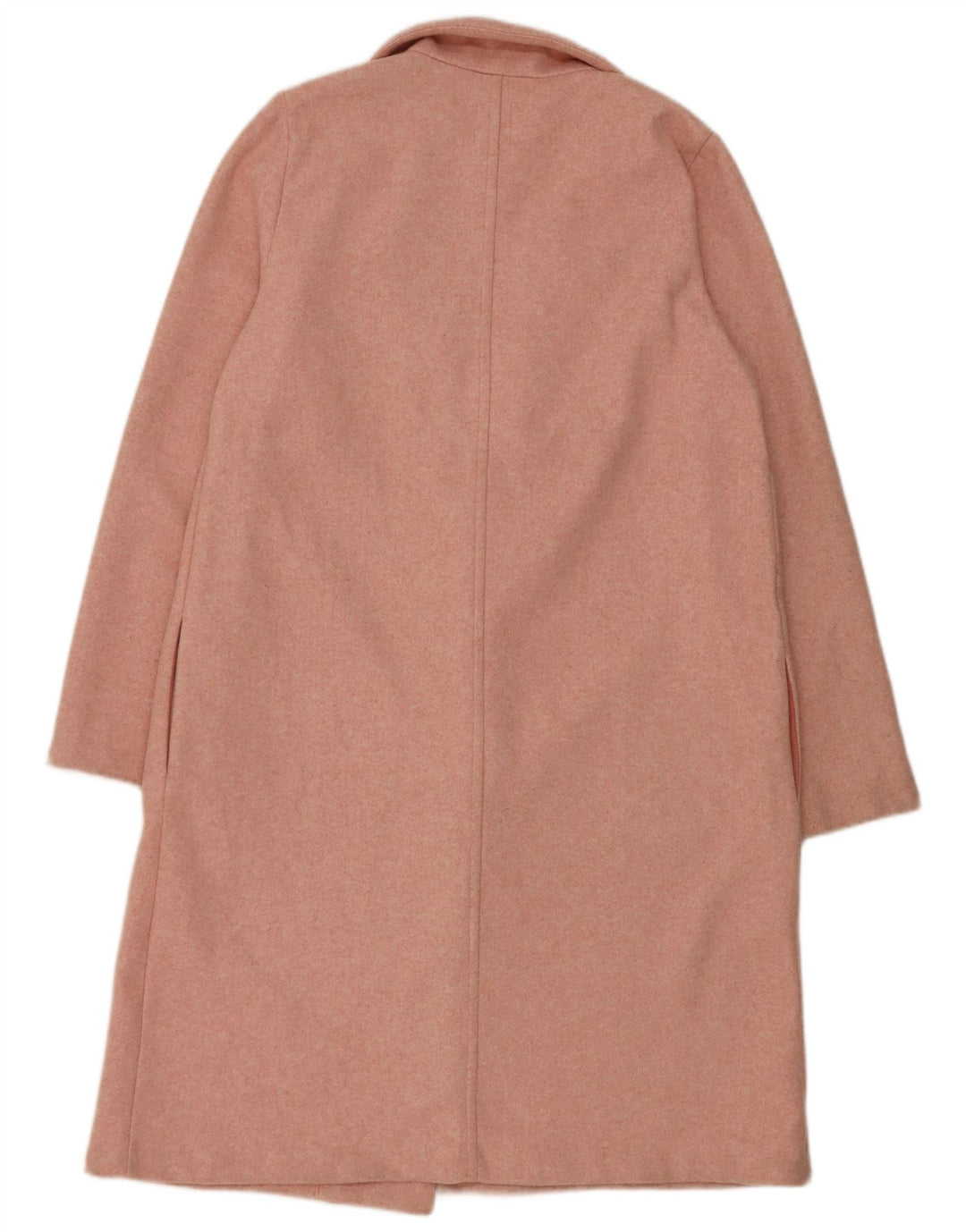 Zara Womens Open Overcoat UK 16 Large Rosa Polyester