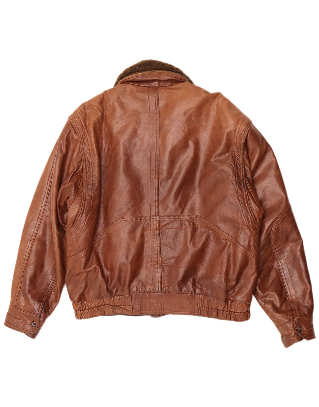 Vintage Herren Lederjacke IT 50 Large Braun