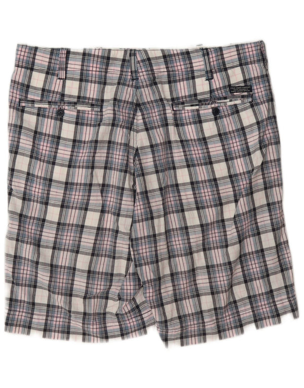 Polo Ralph Lauren Herren-Chinoshorts W34, große, mehrfarbig karierte Baumwolle