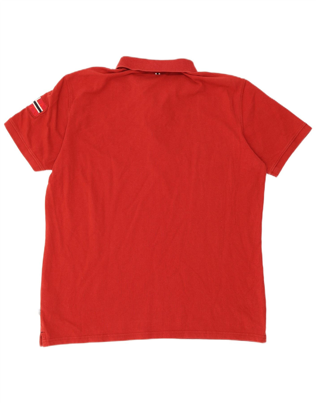 NAPAPIJRI Herren Poloshirt 2XL Rote Baumwolle