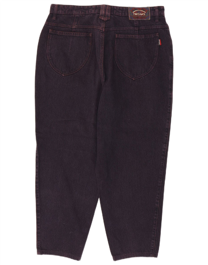 VINTAGE Damen Tapered Jeans W34 L27 Lila