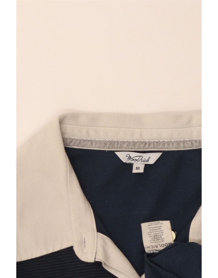 Woolrich Rugby-Poloshirt mit Grafik für Damen, UK 12, mittelmarineblau, Baumwolle