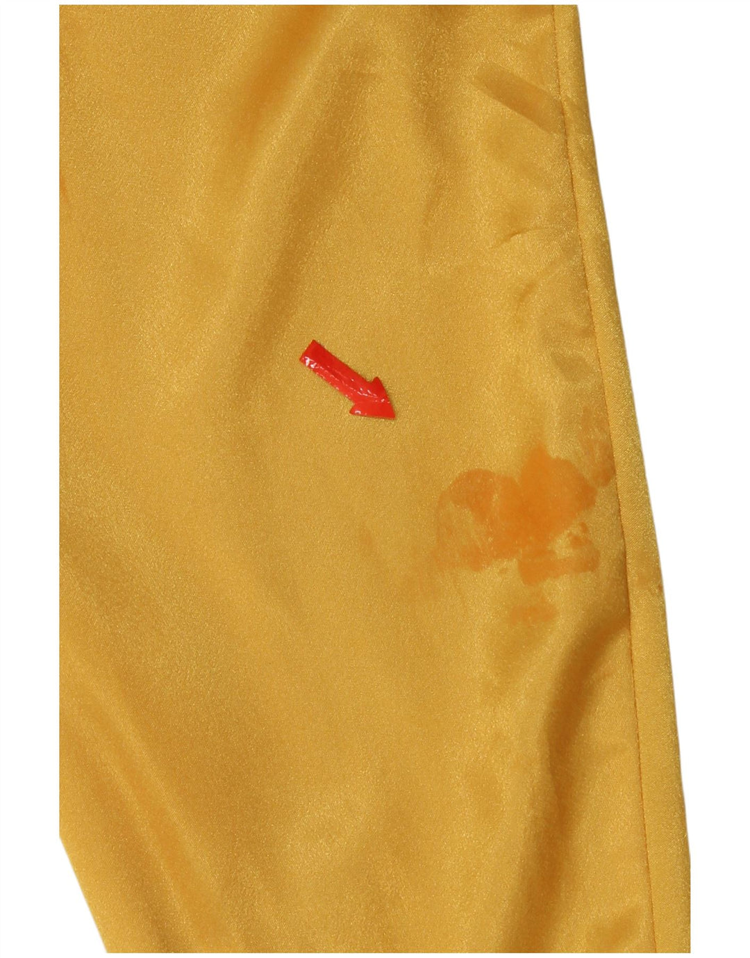 Benetton Damen Hemdbluse IT 46 Large Gelb Polyester