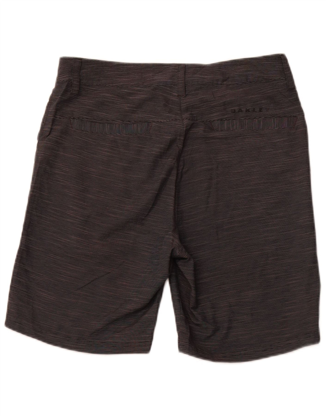 Oakley Herren Regular Fit Chino Shorts W30 Mittelgrau Nadelstreifen Sport