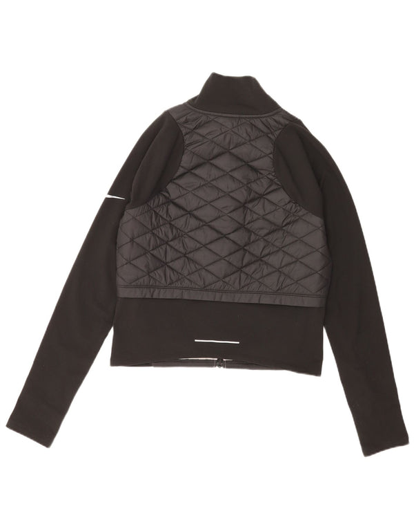 Nike Damen-Trainingsanzug mit gepolstertem Oberteil, UK 10, Größe S, Schwarz, Polyester