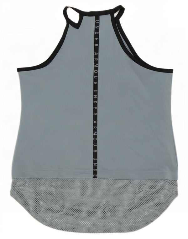 Under Armour Damen Heat Gear Graphic Weste Top UK 12 Mittelgrau