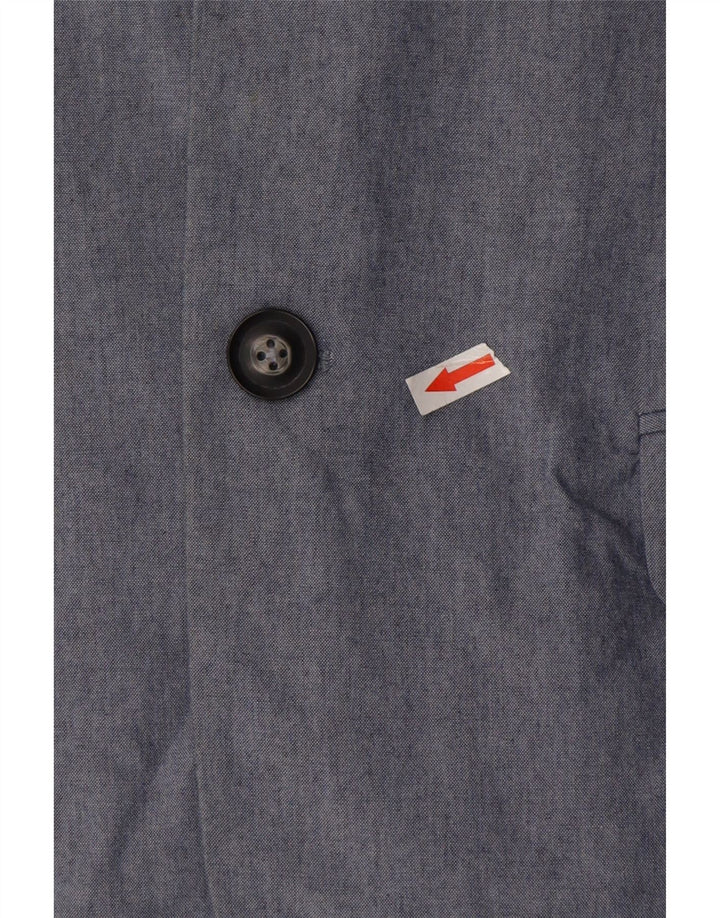 Jack Wills Herren-Blazer mit 2 Knöpfen, UK 38, mittelblaue Baumwolle