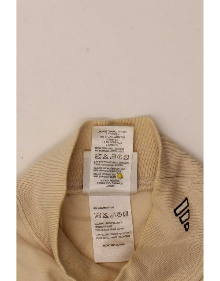 Adidas Herren Top Langarm UK 38/40 Mittelbeige Baumwolle