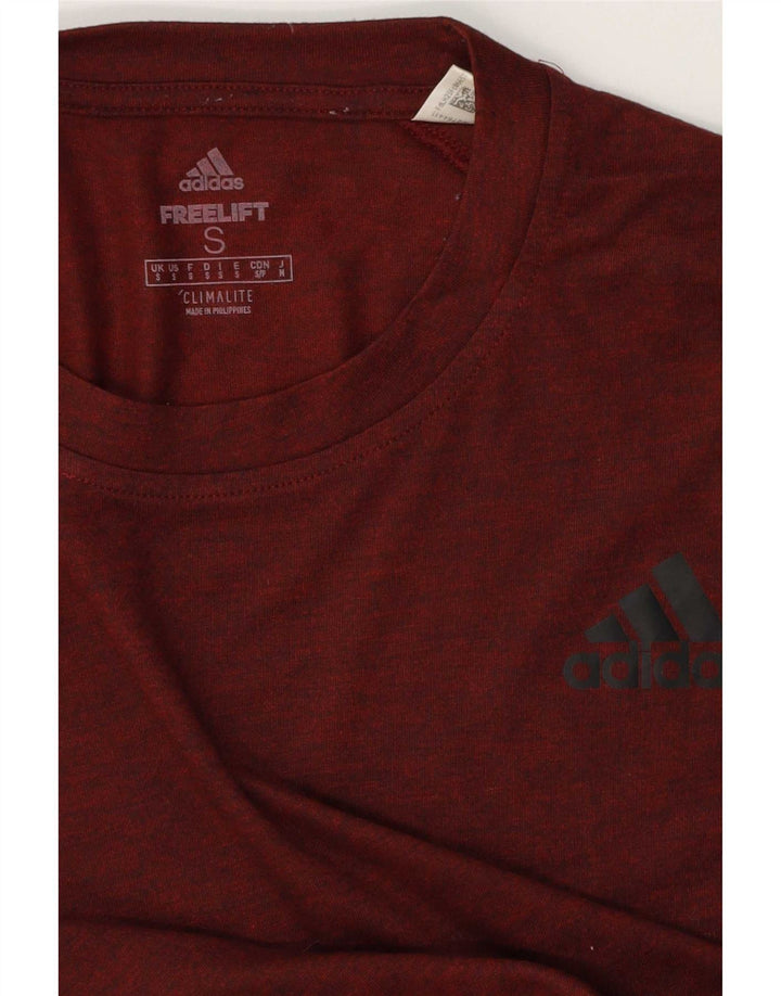 Adidas Herren Climalite T-Shirt Top Small Braun meliert
