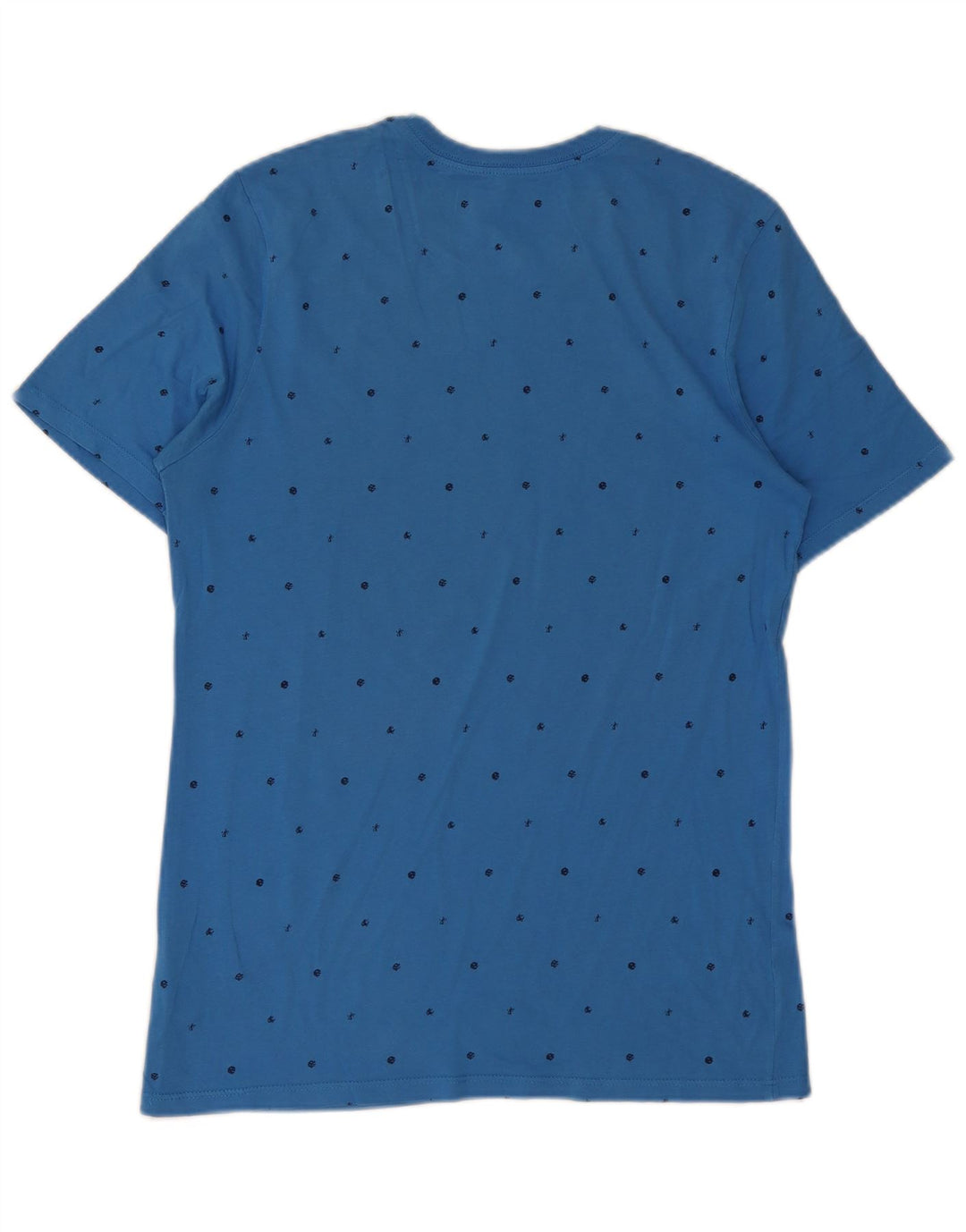 Nike Herren Athletic Cut Graphic T-Shirt-Oberteil aus mittelblau gepunkteter Baumwolle