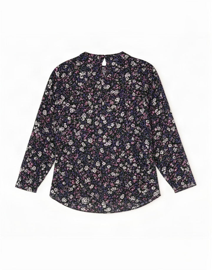 Marks & Spencer Damen-Blusenoberteil, Gr. 10, klein, mehrfarbig, Blumenmuster