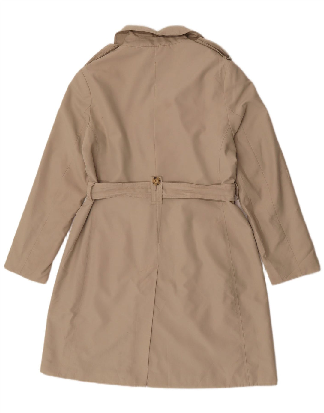 Marks & Spencer Damen Trenchcoat UK 14 Large Beige Polyester