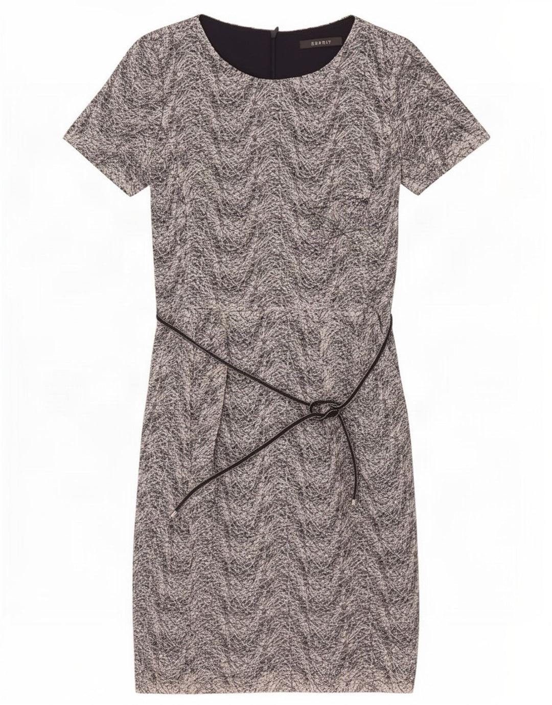 Esprit Damen Etuikleid UK 8 Small Navy Blue Chevron Polyester