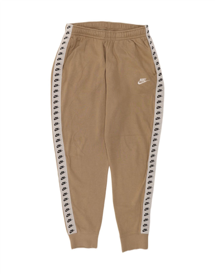 Nike Damen-Trainingshose, Jogginghose, UK 14, Mittelbeige, Farbblock