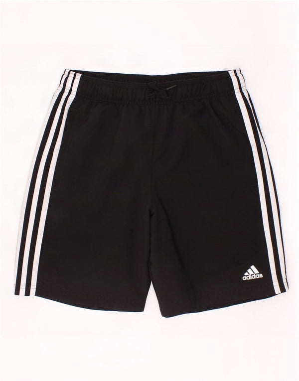 Adidas Jungen Aeroready Sportshorts 11–12 Jahre, schwarzes Polyester