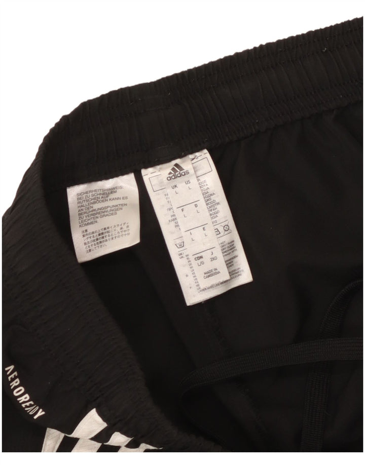 Adidas Herren Aeroready Trainingshose, groß, aus schwarzem Polyester