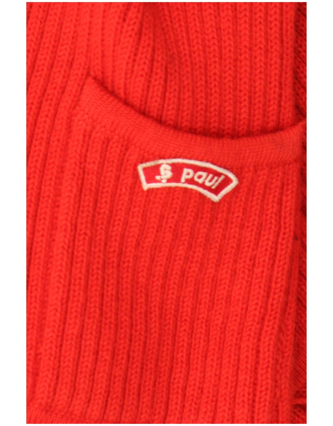 Vintage Damen Cardigan Pullover UK 10 Kleine rote Wolle