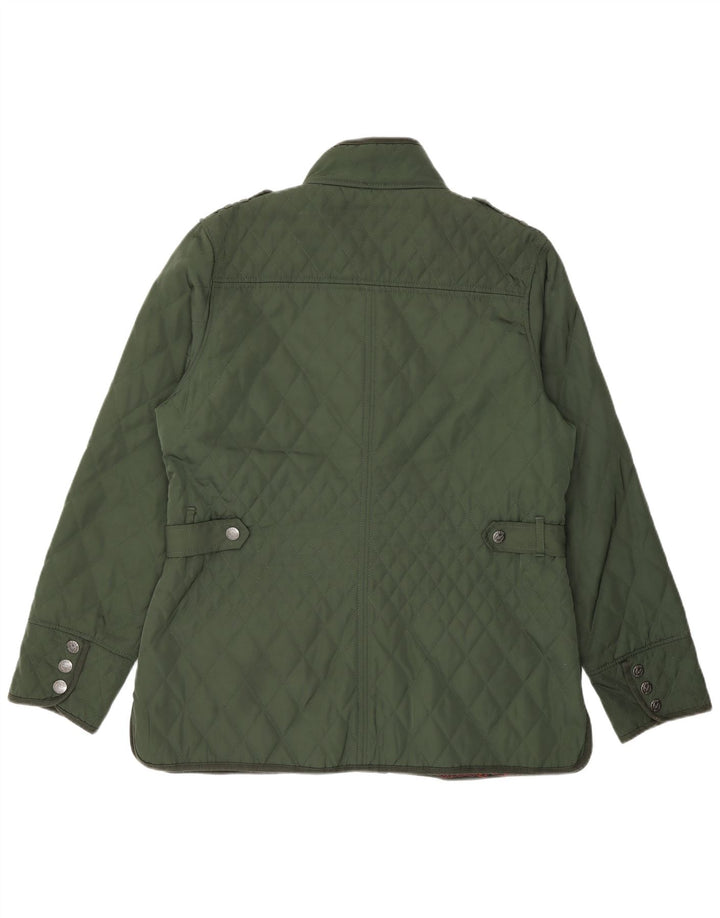 Crew Clothing Damen Militär-Steppjacke UK 16 Large Grün Polyester