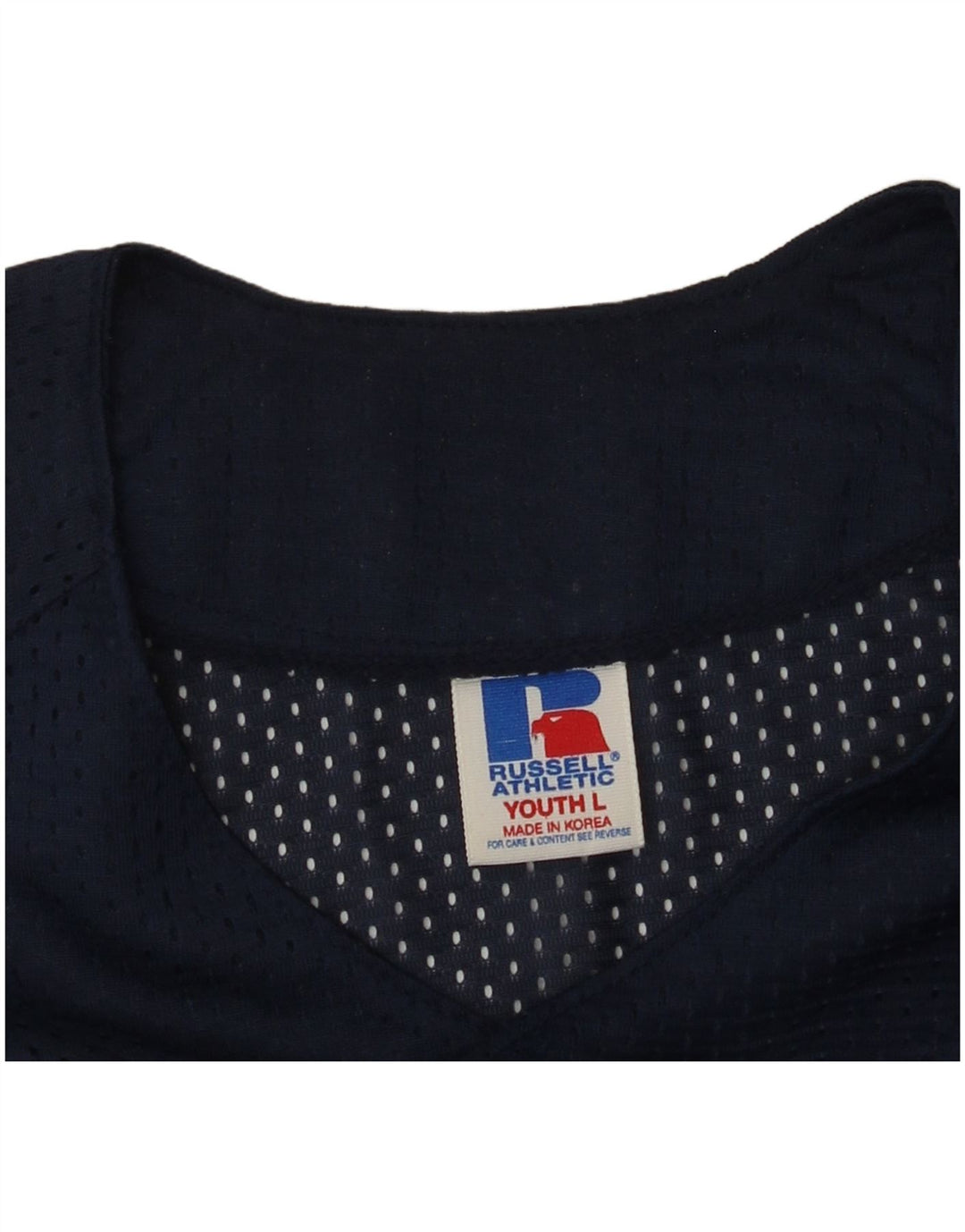 RUSSELL ATHLETIC Jungen-Jersey-Oberteil, 13–14 Jahre, Größe L, Marineblau