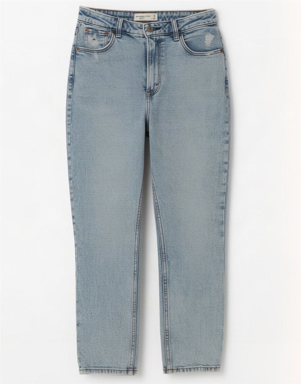 Abercrombie & Fitch Damen Distressed Skinny Jeans US 4 Small W27 L26 Blau