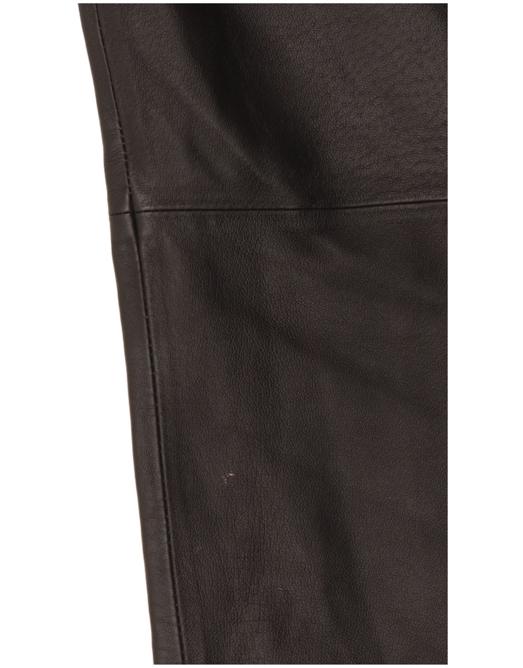 Vintage Damen Gerade Lederhose EU 38 Medium W28 L29 Schwarzes Leder