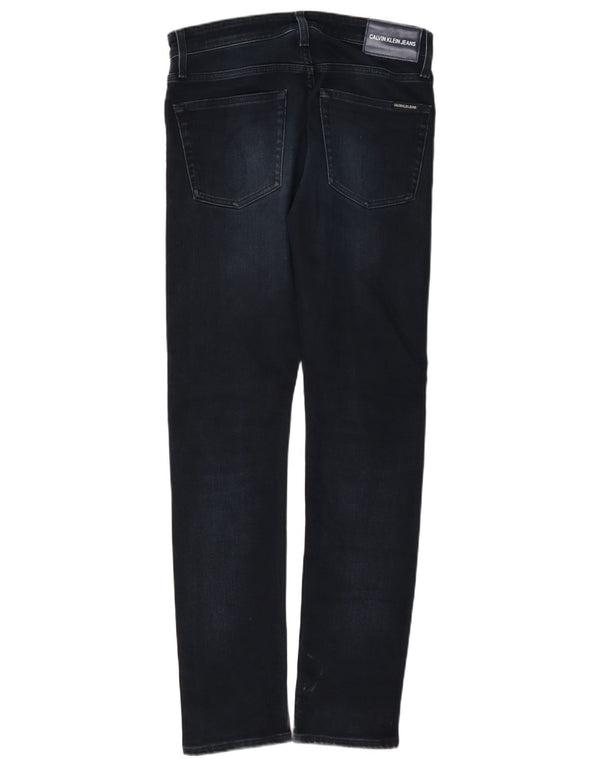 Calvin Klein Herren Slim Jeans W28 L32 Marineblau Baumwolle
