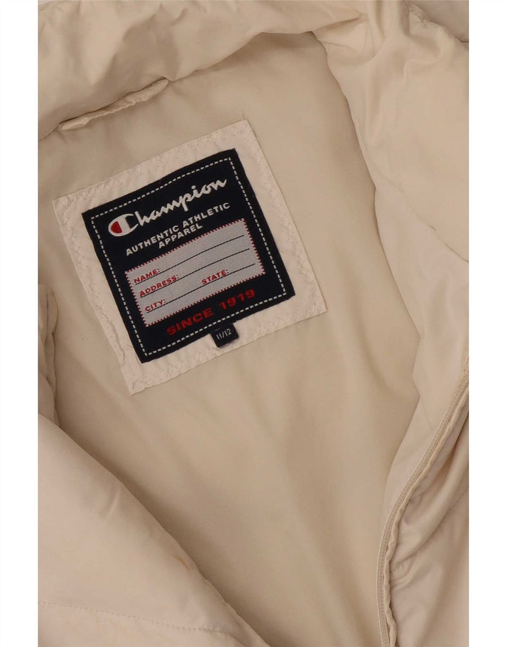 Champion Wattierte Jacke für Jungen, 11–12 Jahre, Weiß