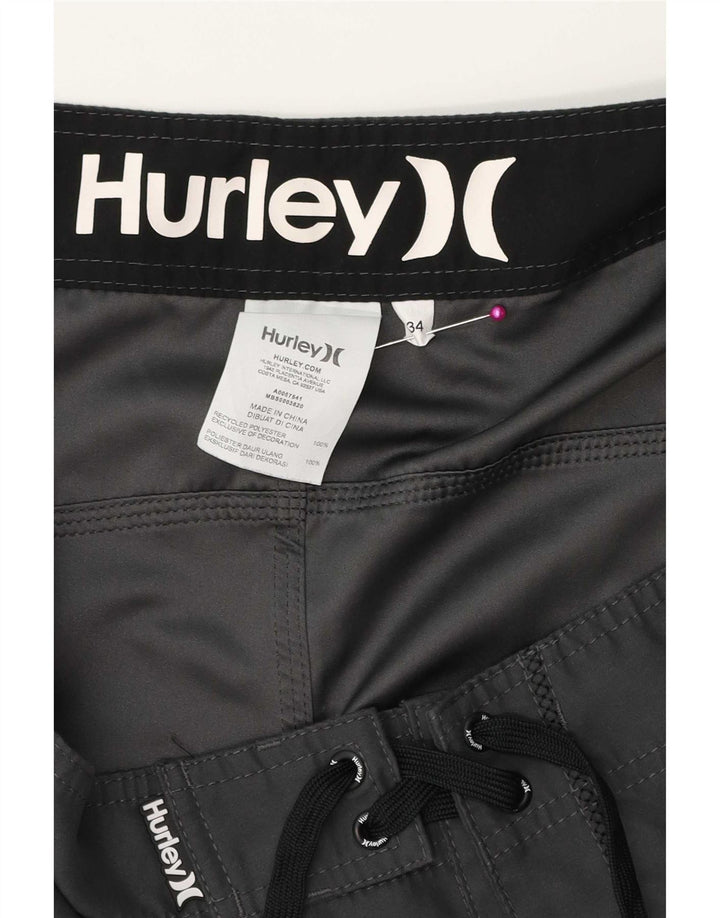 Hurley Herren-Badeshorts, groß, graues Polyester