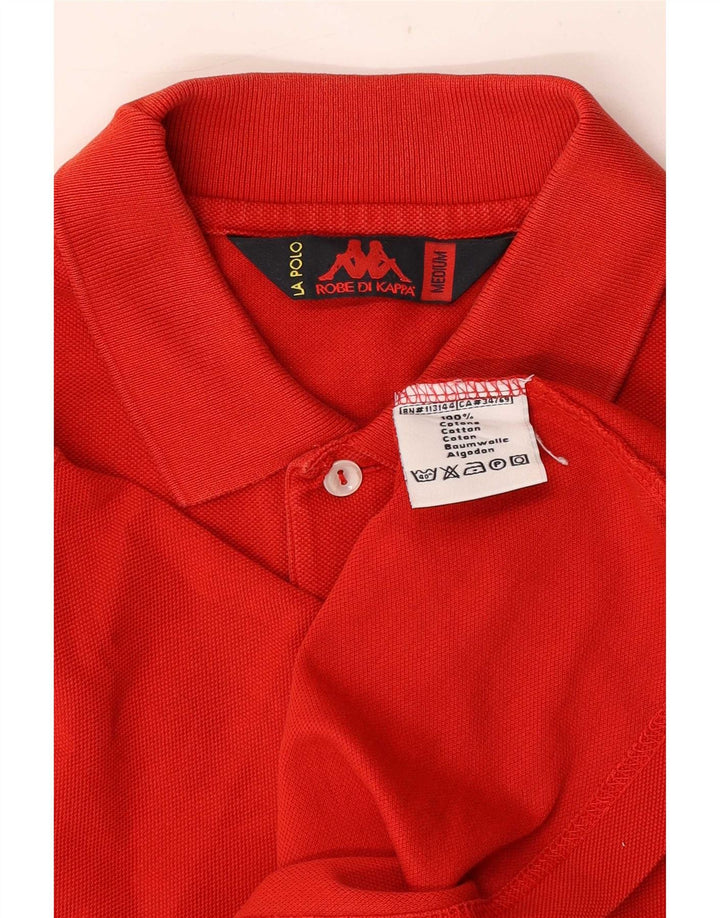 Kappa Herren-Poloshirt aus mittelroter Baumwolle