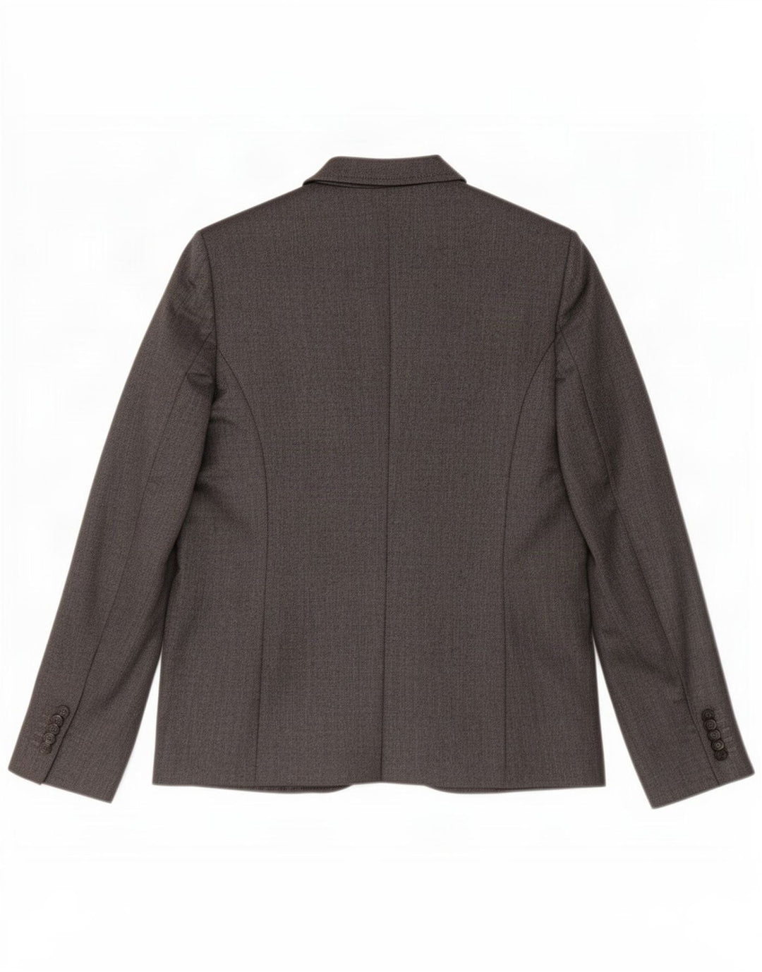 Benetton Damen-Blazer mit 2 Knöpfen, Gr. 10, Größe S, grau, Fischgrätenmuster