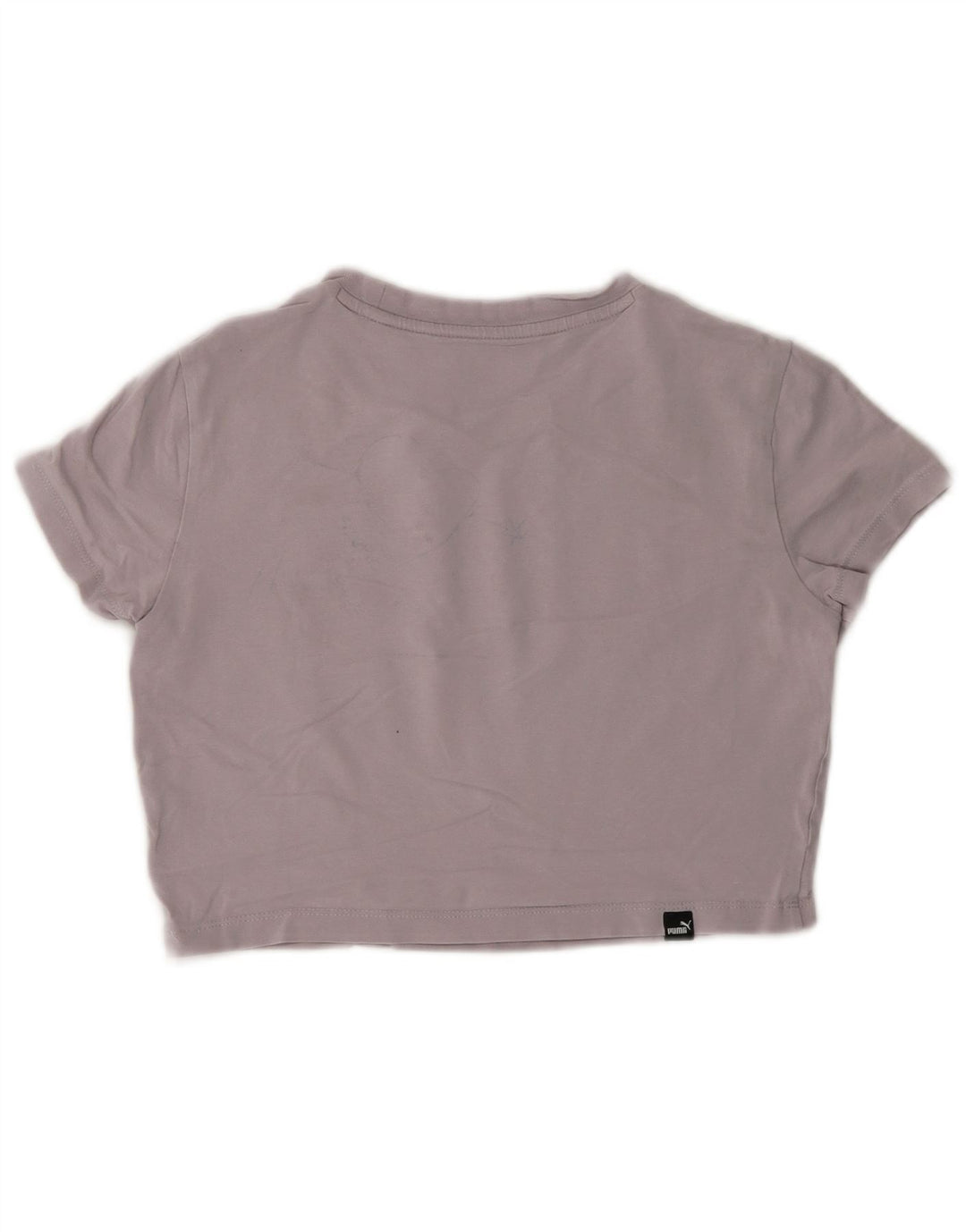 Puma Damen Crop Graphic T-Shirt Top UK 10 Small Grau