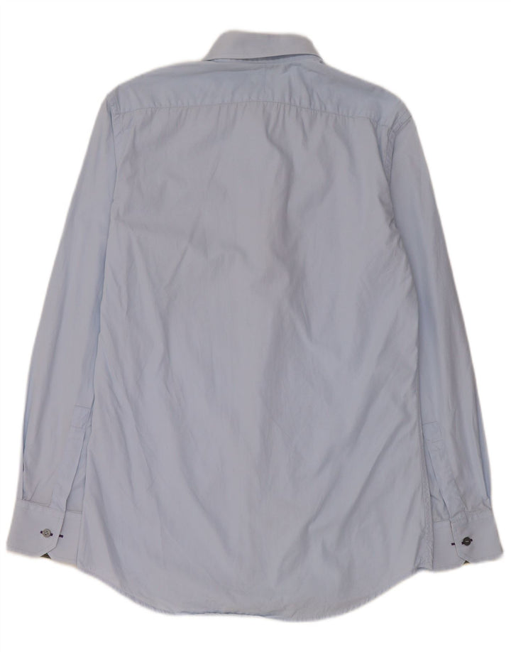 Paul Smith Herrenhemd Größe 38 15 mittelblaue Baumwolle