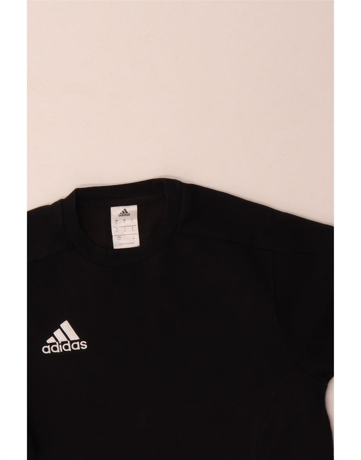 ADIDAS Herren Sweatshirt Pullover Small Schwarz Baumwolle