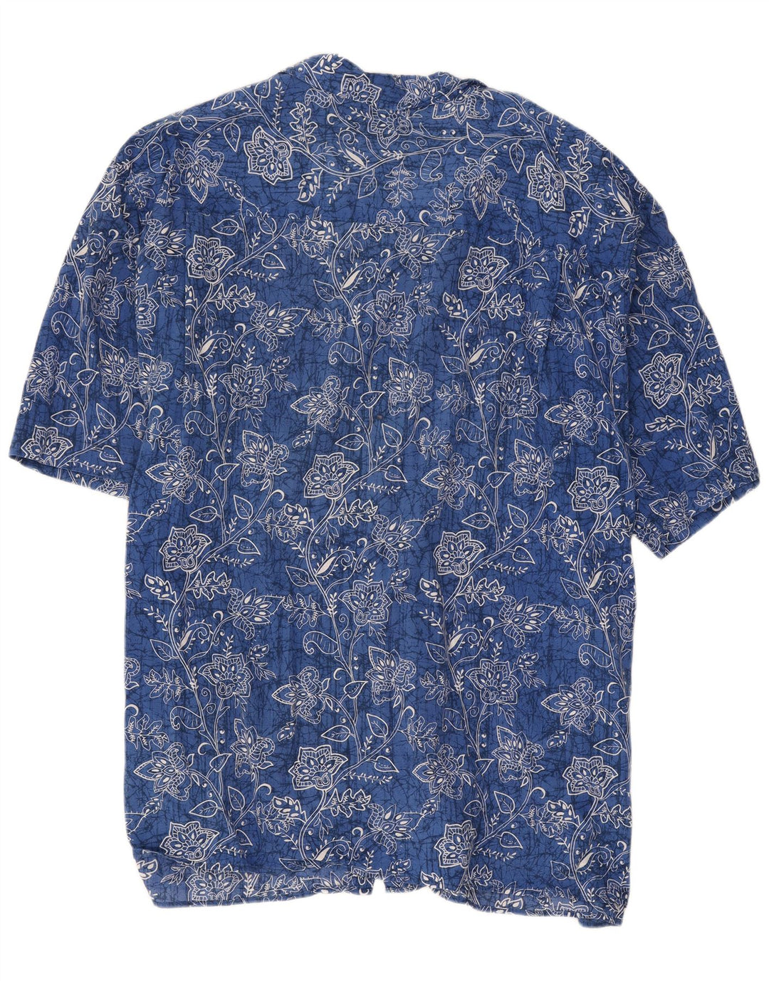 Maxfort Herren Kurzarmhemd 4XL Blau geblümt