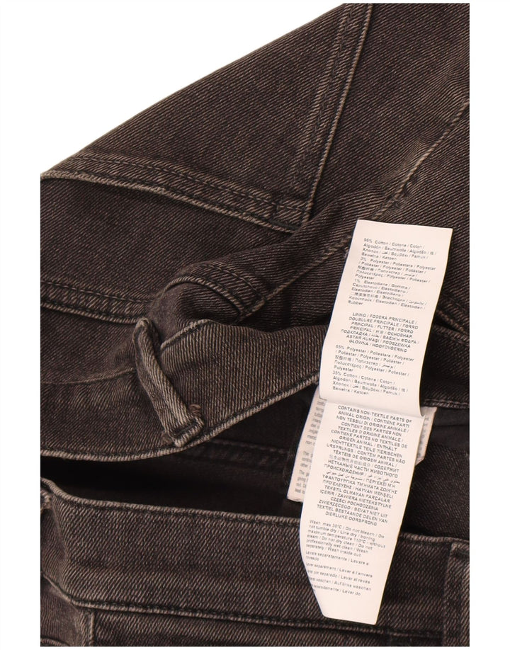 Trussardi Herren Distressed Slim Jeans W33 L34 Schwarze Baumwolle