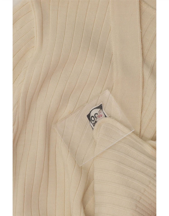 VINTAGE Womens Cardigan Sweater IT 46 Large Off White Polyacrylic Vintage Vintage and Second-Hand Vintage from Messina Hembry 