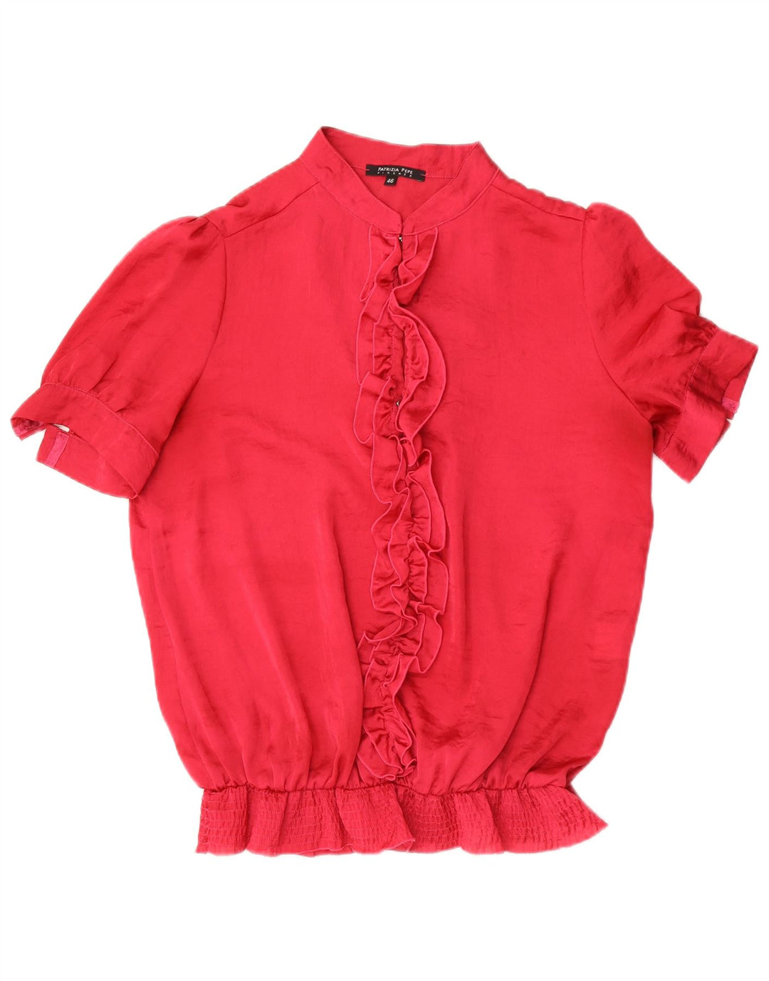 Patrizia Pepe Firenze Damen Kurzarmblusenoberteil IT 46 Large Pink