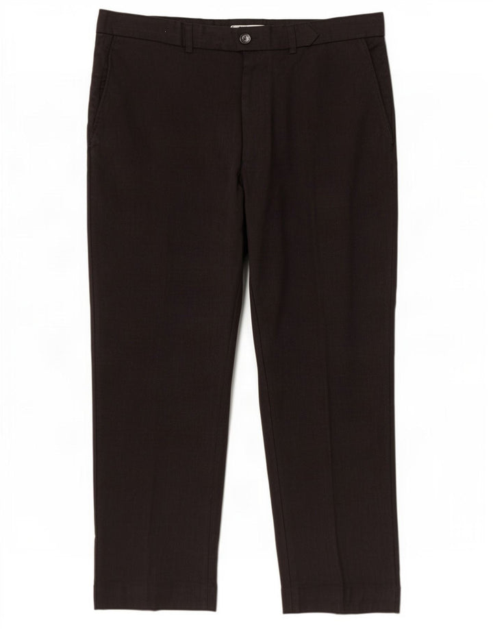 Gerade Herren-Anzughose von Marks & Spencer, W40, L29, graue Wolle