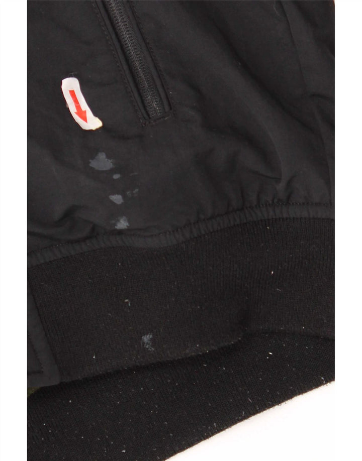Tommy Hilfiger Herren-Bomberjacke mit Kapuze, UK 38, mittelschwarz, Polyamid